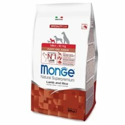 Monge Natural Superpremium Mini Puppy & Junior Agnello E Riso