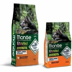 Monge BWild Grain Free Puppy & Junior All Breeds Anatra E Patate