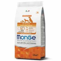 Monge Natural Superpremium All Breeds Puppy & Junior Monoprotein Anatra E Riso