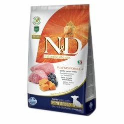 Farmina Natural & Delicious Pumpkin Grain Free Puppy Mini Con Agnello, Zucca E Mirtillo