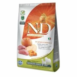 Farmina Natural & Delicious Pumpkin Grain Free Adult Medium & Maxi Con Cinghiale, Zucca E Mela
