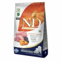 Farmina Natural & Delicious Pumpkin Grain Free Puppy Medium & Maxi Con Agnello, Zucca E Mirtillo