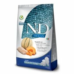 Farmina Natural & Delicious Medium Maxi Ocean Puppy Con Merluzzo, Zucca E Cantalupo