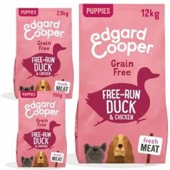 Edgard & Cooper Puppy Large Carne Fresca Di Anatra E Pollo Allevati A Terra Senza Cereali