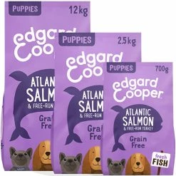 Edgard & Cooper Puppy Carne Fresca Di Salmone E Tacchino Allevato A Terra Senza Cereali