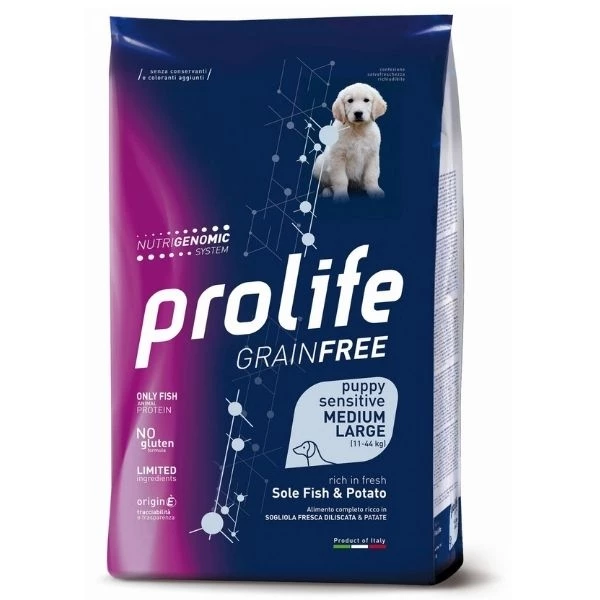 ProLife Grain Free Puppy Medium/Large Sensitive Sole Fish & Potato