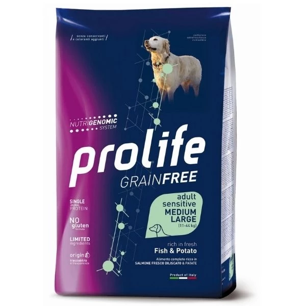 ProLife Grain Free Adult Medium/Large Sensitive Fish & Potato