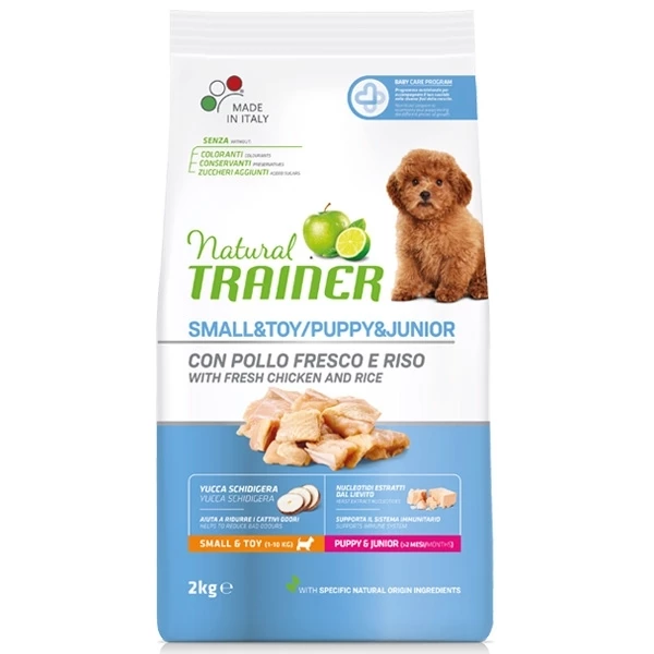 Trainer Natural Puppy & Junior Small & Toy Con Pollo Fresco E Riso