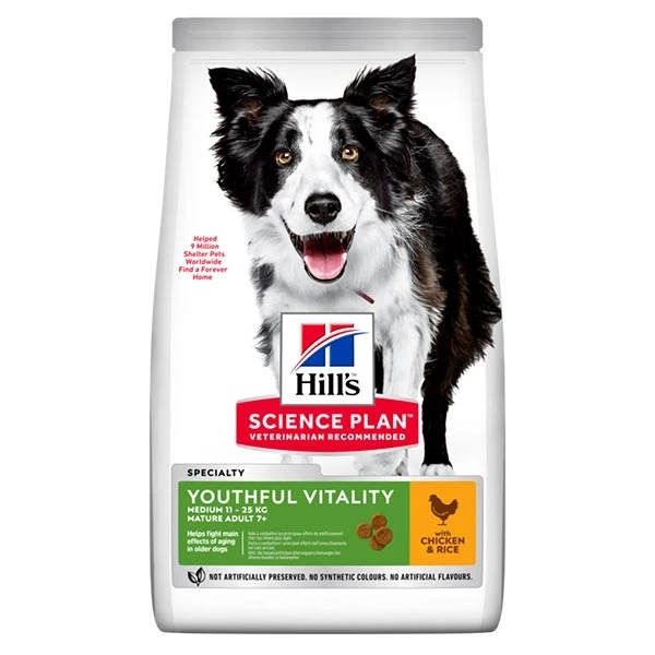 HILL'S Pet Nutrition Science Plan Mature Adult 7+ Medium Youthful Vitality Con Pollo E Riso