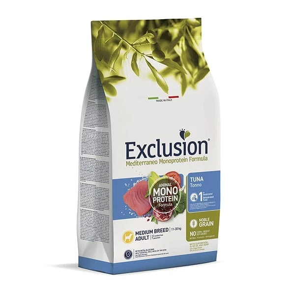 Exclusion Mediterraneo Monoprotein Adult Medium Breed Con Tonno