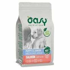 Oasy One Animal Protein Puppy & Junior Medium & Large Con Salmone