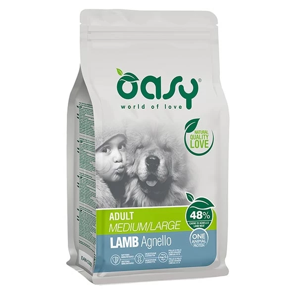 Oasy One Animal Protein Adult Medium & Large Con Agnello