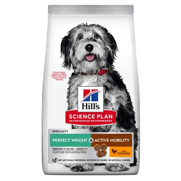 HILL'S Pet Nutrition Prescription Diet Perfect Weight + Active Mobility Medium