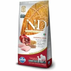 Farmina Natural & Delicious Ancestral Grain Light Adult Medium/Maxi Con Pollo E Melograno